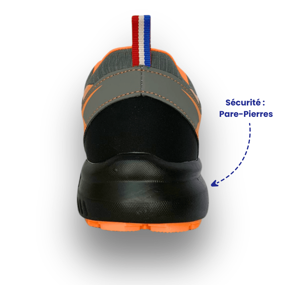 Chaussure Randonnée Ultra-Légère Orange Gris 