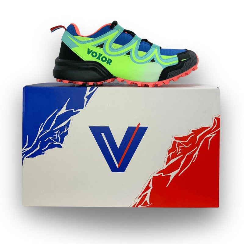 Chaussure de Marche Ultra-Légère Vert Bleu "GO" - VOXOR