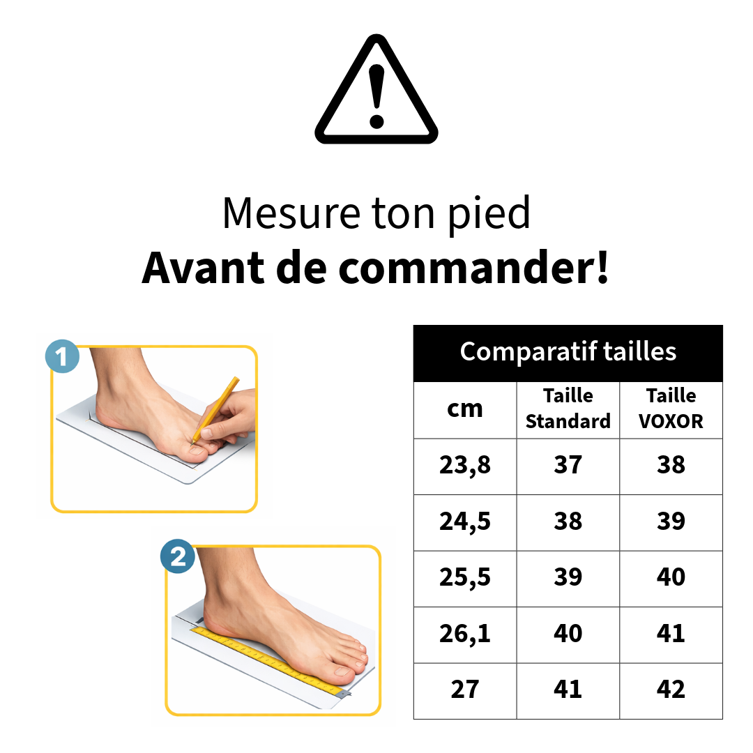 guide de taille voxor