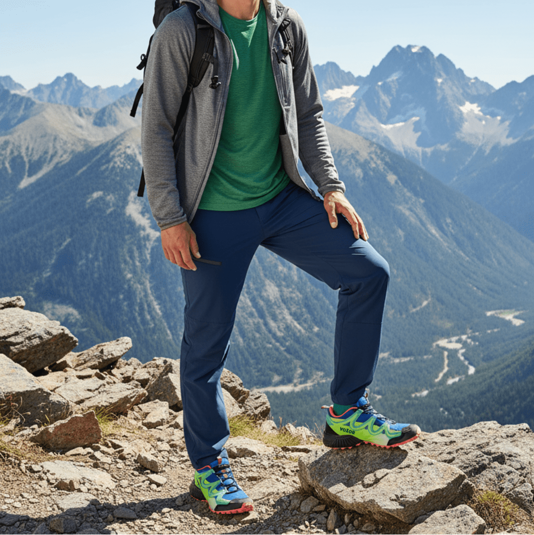 Chaussure de Marche Ultra-Légère Vert Bleu 