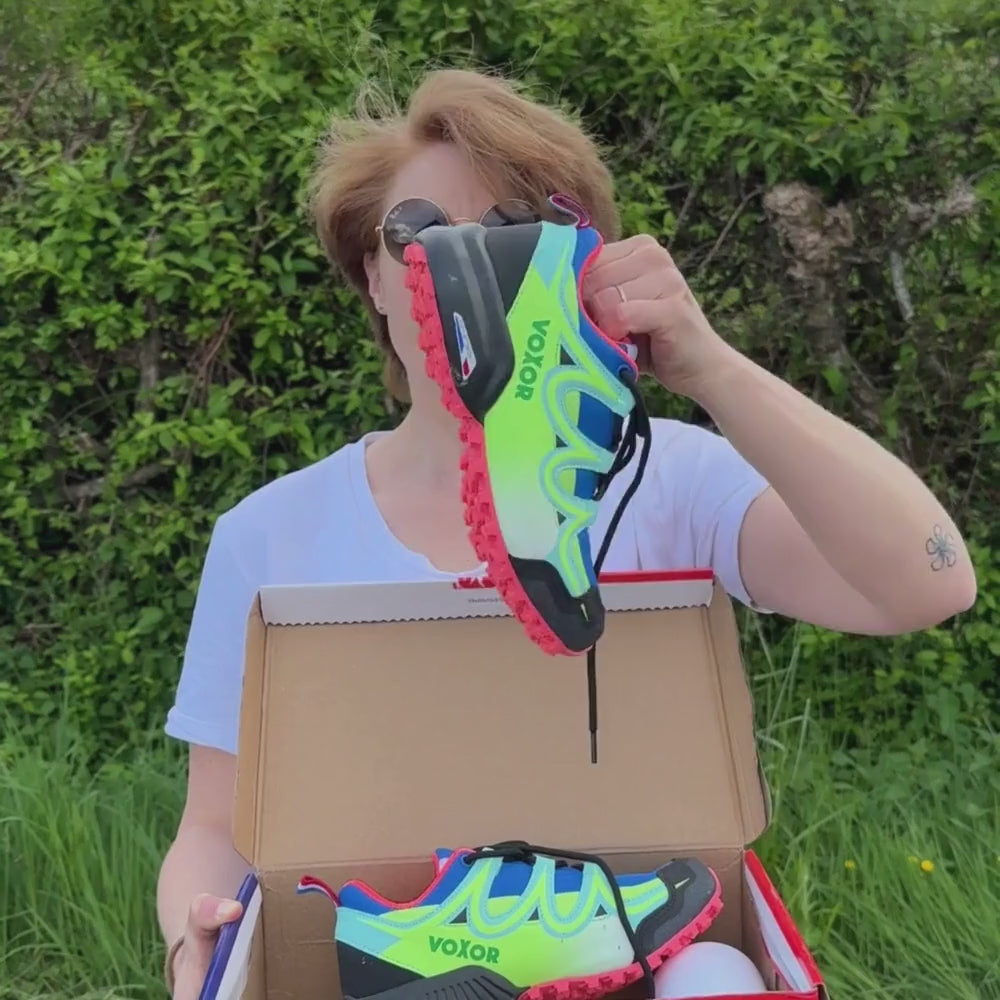 Chaussure de Marche Ultra-Légère Vert Bleu "GO" - VOXOR
