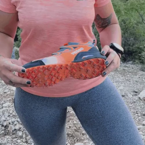 Chaussure de Marche Ultra-Légère Orange Gris "GO" - VOXOR