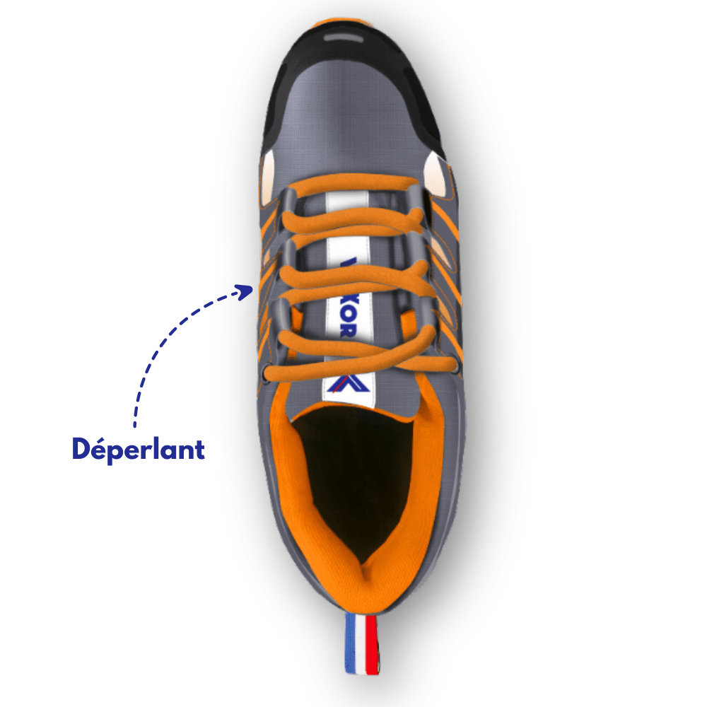 Chaussure de Marche Ultra-Légère Orange Gris 