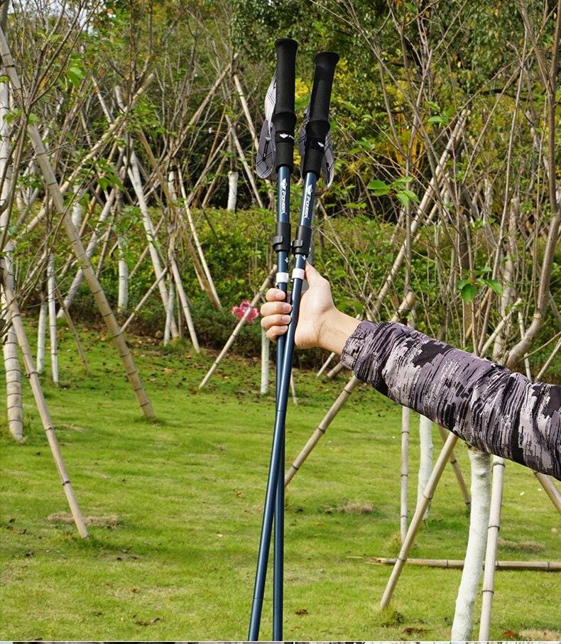 Bâton de Marche Nordique en Fibre de Carbone 