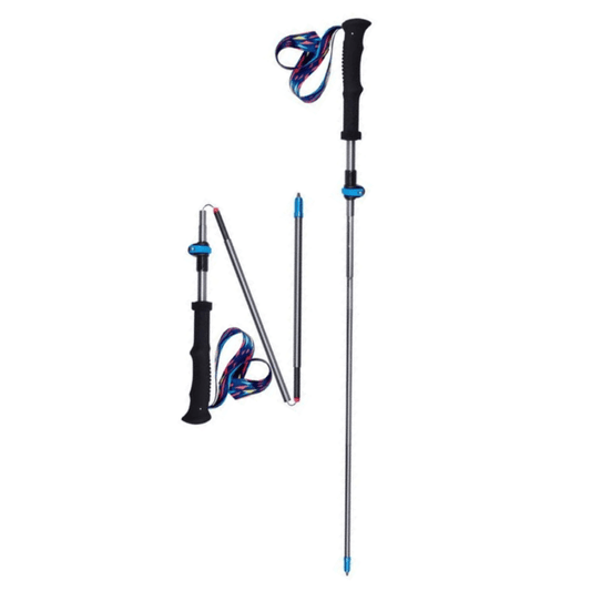 Baton de Marche Nordique Carbone "EASY-LOCK" Bleu - VOXOR