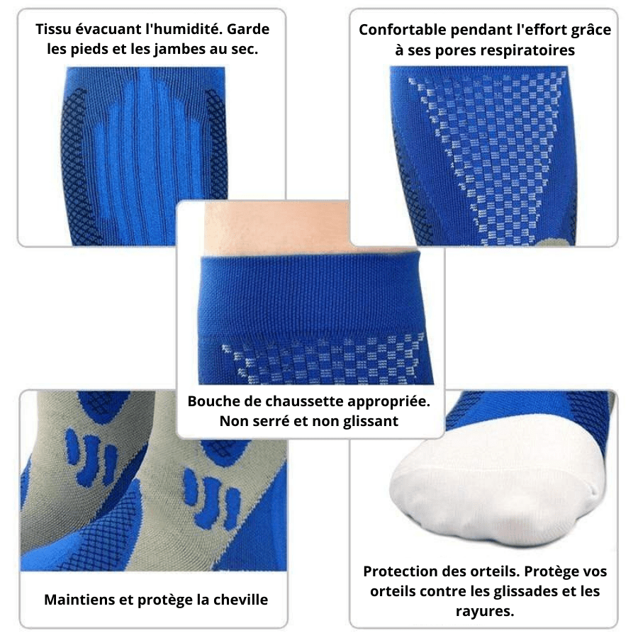 Chaussettes de Randonnée Tige Haute Ultra Respirant - VOXOR