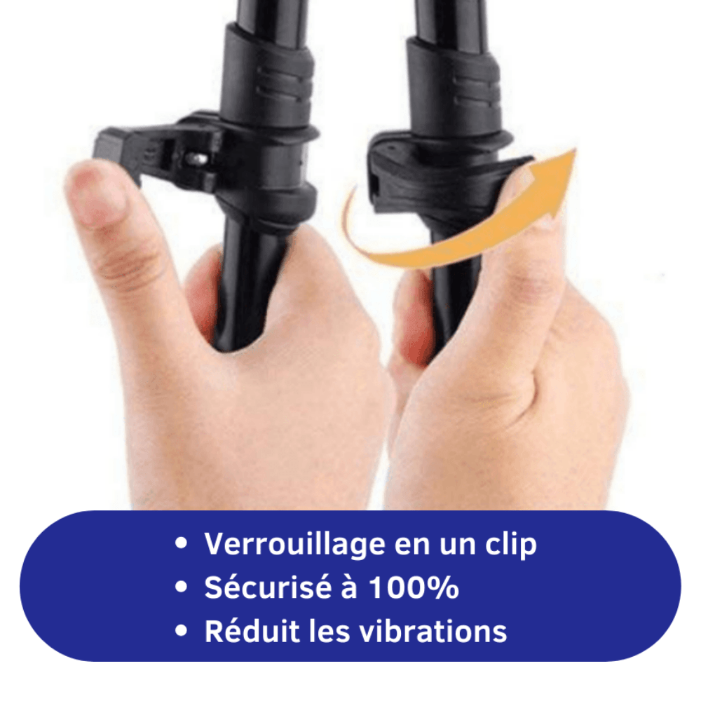 Bâton de Marche "SHOCKPROOF" Bleu - VOXOR