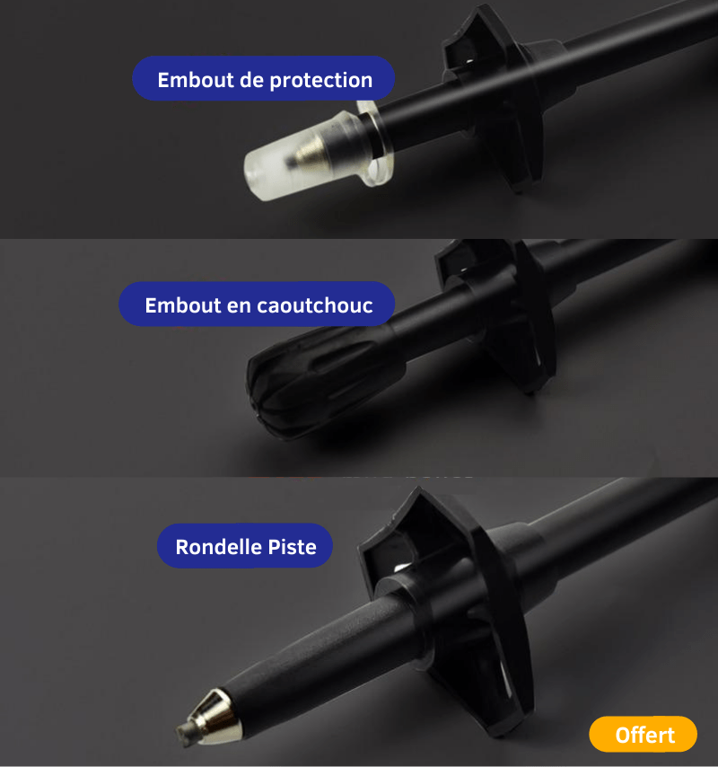 Bâton de Marche Nordique en Fibre de Carbone 