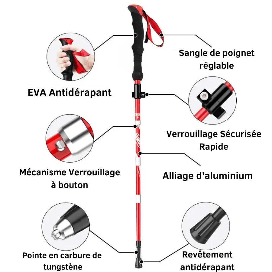 Bâton de Trekking "SUN" - VOXOR